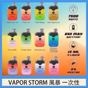 Vapor Storm風暴電子煙7500口（5%）一次性